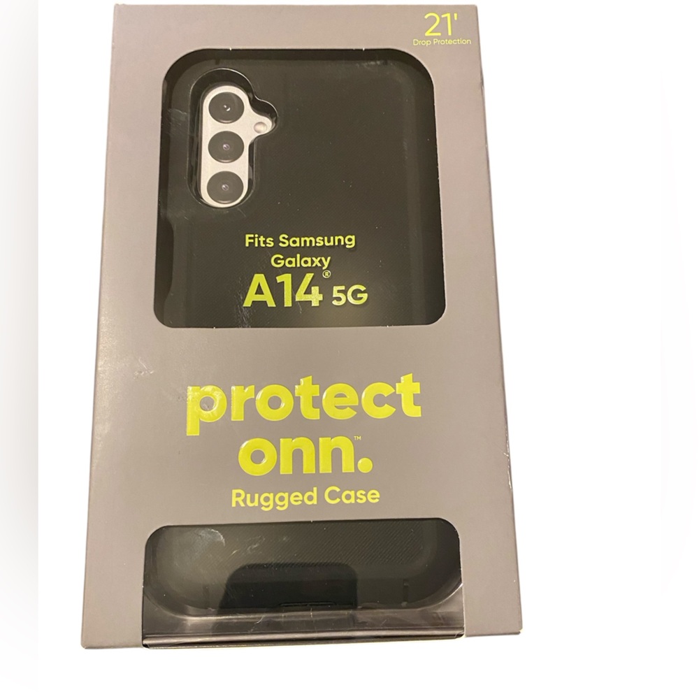 Black ONN Rugged Case for Samsung Galaxy A14 5G